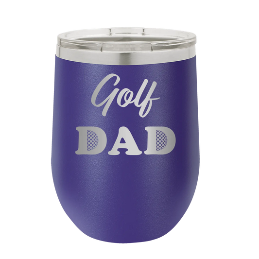 Golf Dad2 Wine Cup | Purple