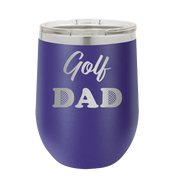 Golf Dad2 Wine Cup | Purple