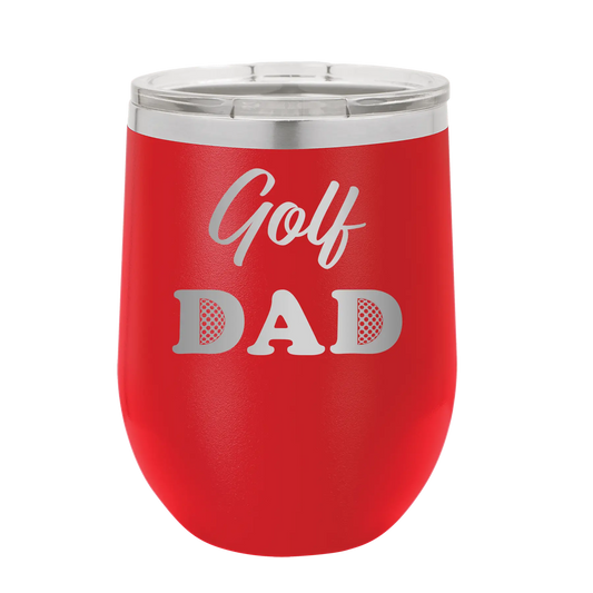 Golf Dad2 Wine Cup | Red