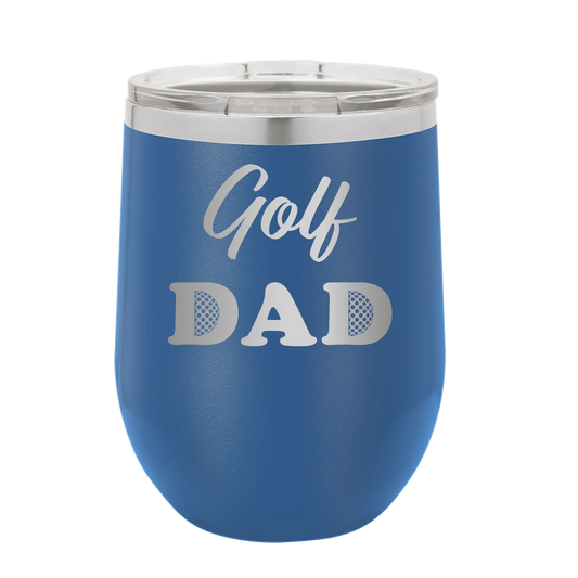Golf Dad2 Wine Cup | Royal Blue