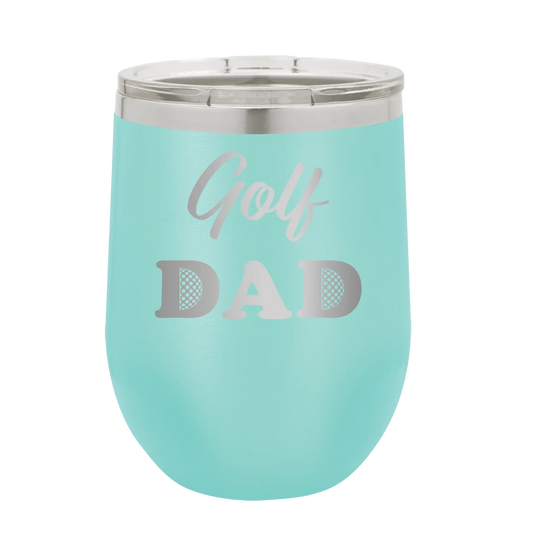 Golf Dad2 Wine Cup | Teal