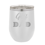 Golf Dad2 Wine Cup | White