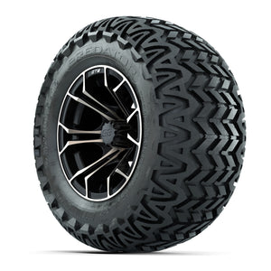 GTW® Spyder Matte Black/Bronze 12 in Wheels with 23X10.5-12 Predator All-Terrain Tires – Full Set