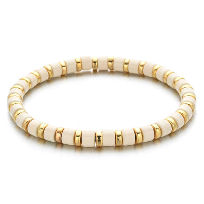 Enamel Stretch Bracelets  - Add Clip Charms