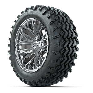 GTW Stellar Chrome 14 in Wheels with 23x10.00-14 Rogue All T - 3/4 view