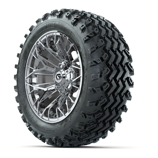 GTW Stellar Chrome 14 in Wheels with 23x10.00-14 Rogue All T - 3/4 view