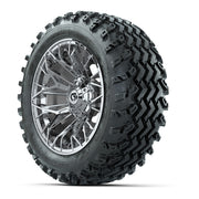 GTW Stellar Chrome 14 in Wheels with 23x10.00-14 Rogue All T - 3/4 view