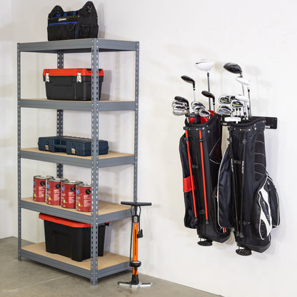 Torrey Pines Golf Bag Storage Rack | Holds 2 Golf Bags