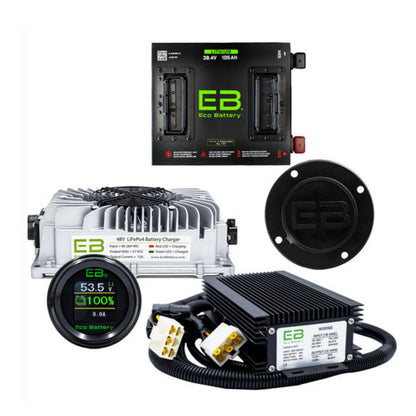 Eco Battery 36V - 105AH Gen3 Lithium Battery Combo - Club Car DS