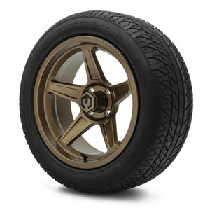 MODZ® 15" Drift Matte Bronze Wheels & Street Tires Combo (Odyssey Tesseract Steel-Belted Radial 215/45-R15)
