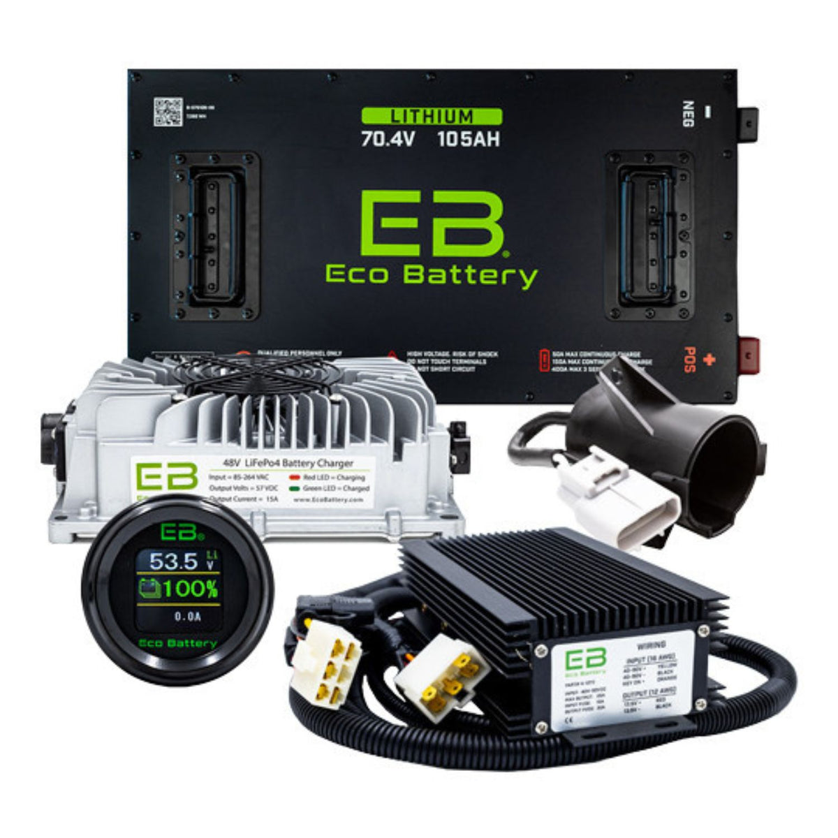 Eco Battery 70V - 105AH Gen3 Lithium Battery Combo - Yamaha G29 Drive [2007-2010]