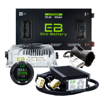 Eco Battery 70V - 105AH Gen3 Lithium Battery Combo - Yamaha G29 Drive [2007-2010]