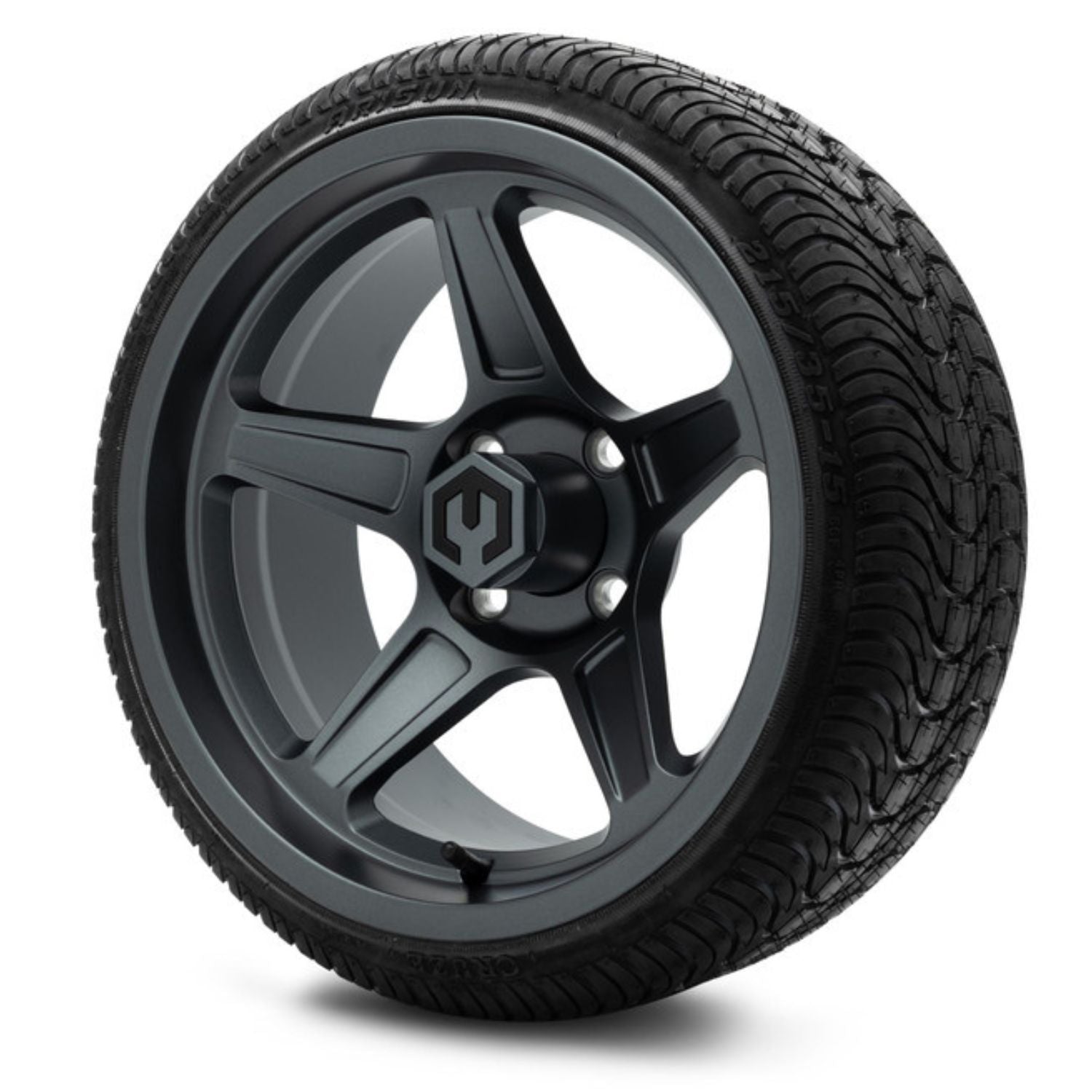 MODZ® 15" Drift Gunmetal Wheels & Street Tires Combo (Arisun Cruze 215/35-15)
