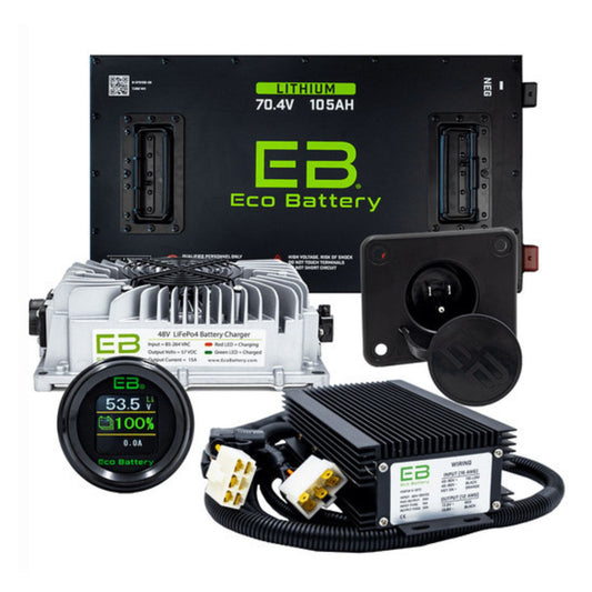 Eco Battery 70V - 105AH Gen3 Lithium Battery Combo - EZGO TXT