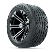 GTW® Specter Black/Machined 14 in Wheels with 255/45-R14 Fus - 3/4 view