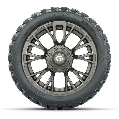 GTW® Vandal Bronze/Machined 14 in Wheels with 23X10-R14 Noma - front view