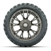 GTW® Vandal Bronze/Machined 14 in Wheels with 23X10-R14 Noma - front view