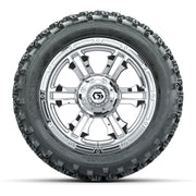 GTW® Shogun Chrome 14 in Wheels with 23X10-14 Rogue All-Terr - front view