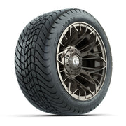 Set of (4) 12 in GTW® Stellar Matte Bronze Wheels with 215/35-12 Mamba Street Tires