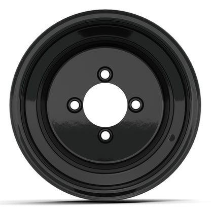 10″ Matte Black Steel Wheel (3:5 Offset)