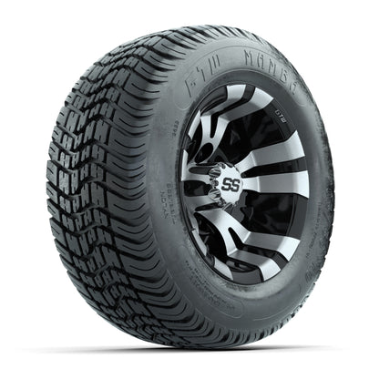 Set of (4) 10 in GTW Vampire Wheels with 205/50-10 GTW Mamba Street Tires