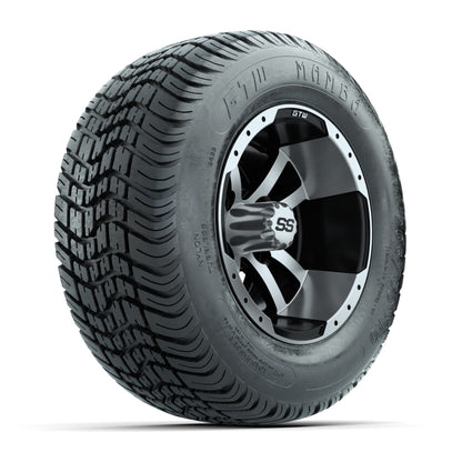 Set of (4) 10 in GTW Storm Trooper Wheels with 205/50-10 Mamba Street Tires