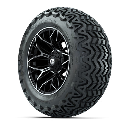 Set of (4) 14 in GTW® Stellar Machined &amp; Black Wheels wi - 3/4 view