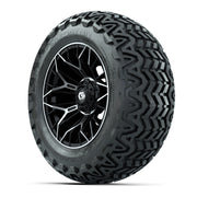 Set of (4) 14 in GTW® Stellar Machined & Black Wheels wi - 3/4 view