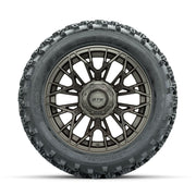 GTW Stellar Matte Bronze 14 in Wheels with 23x10.00-14 Rogue - front view