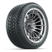 GTW Boost Chrome 14 in Wheels with 225/30-14 Mamba Street Tires – Full Set