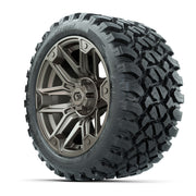 GTW® Graffiti Bronze/Black 14 in Wheels with 23X10-R14 Nomad - 3/4 view