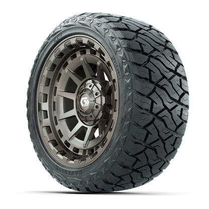 GTW Barricade Satin Bronze 14 in Wheels with 23x10.00-R14 Ma - 3/4 view