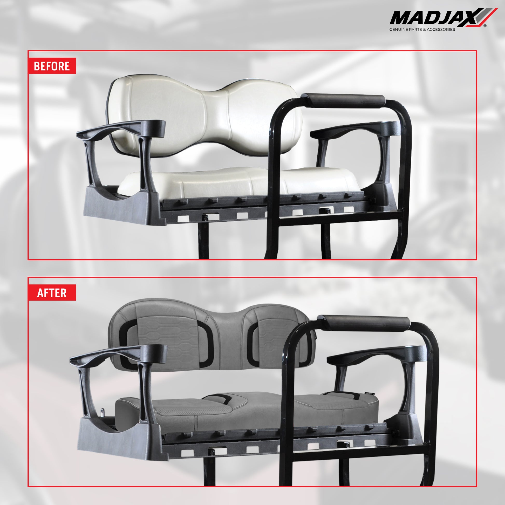 MadJax® Genesis 250/300 Black Commander Rear Seat Cushions