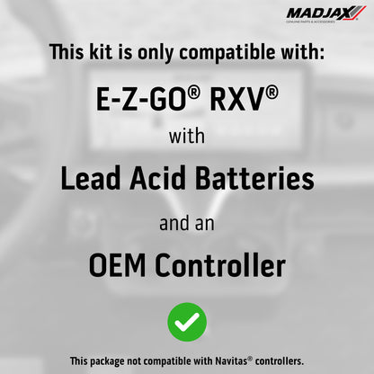 MadJax® Kinect™ Display Screen Kit for A/C motor EZGO RXV wi