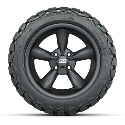 Set of (4) 14 in GTW Godfather Wheels with 22x10-14 GTW Timb - front view