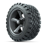 Set of (4) 14 in GTW Godfather Wheels with 22x10-14 GTW Timb - 3/4 view
