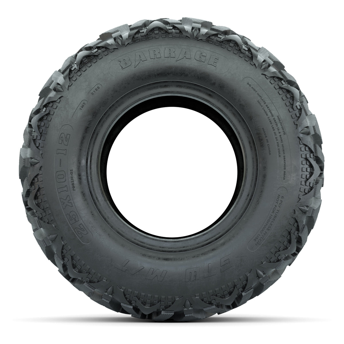 25x10-12 GTW® Barrage Mud Tire