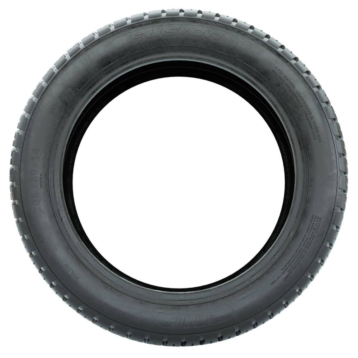 Fusion 19 inch GTW golf cart street tire - size: 205/30-14