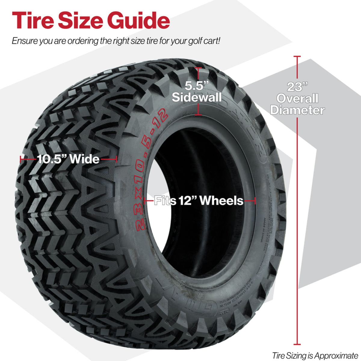GTW Predator A-T Tire - 23x10.5x12