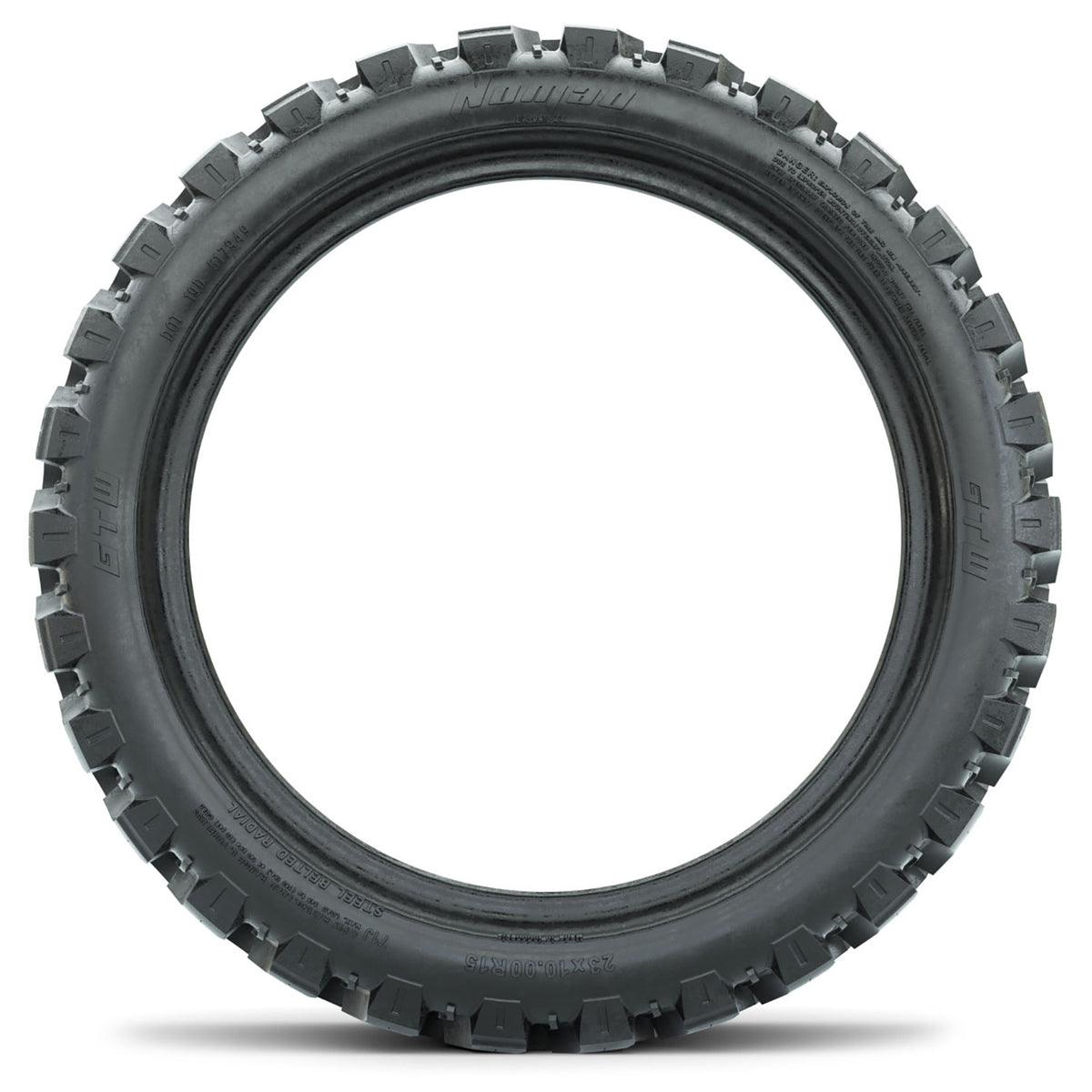 Fusion 22 inch GTW golf cart steel belted street tire - 225/30-14