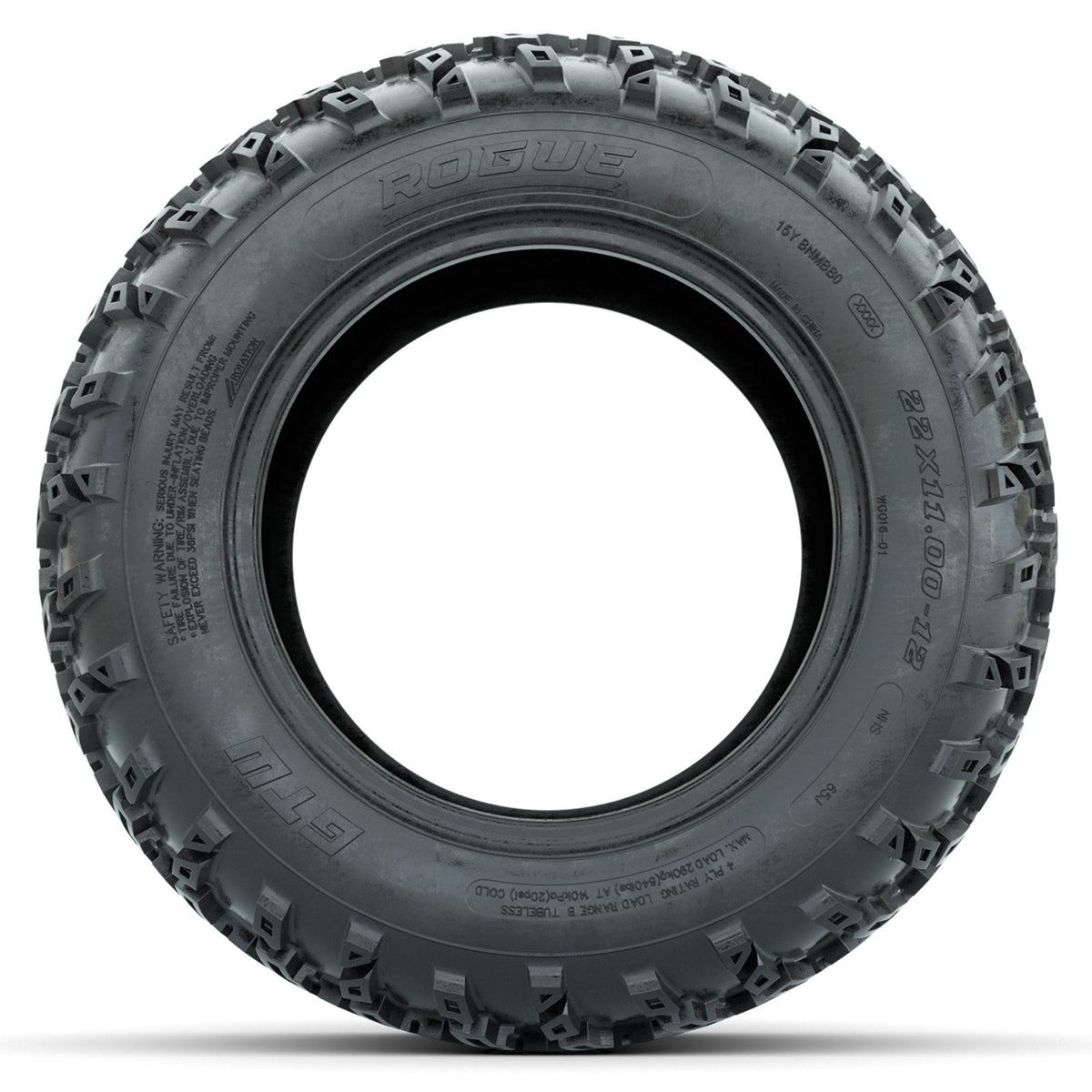 Rogue 22 inch GTW golf cart A/T tire - 22x11-12