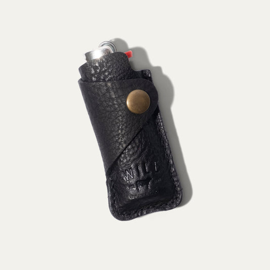 Leather Cover with Lighter
