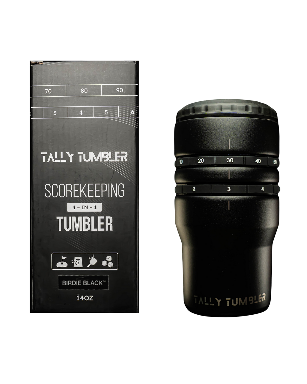 Tally Tumbler 4-in-1 Can Cooler & Scorekeeper 14oz