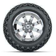 GTW Tempest Chrome Wheels with 23in Predator A-T Tires - 14  - front view