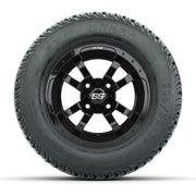 Set of (4) 10 in GTW Storm Trooper Wheels with 205/50-10 Mamba Street Tires