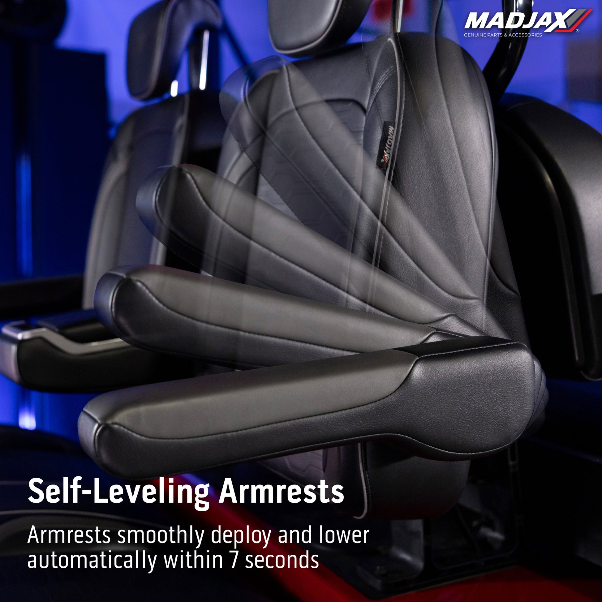 MadJax® EZGO RXV/L4/S4/Valor Caramel Commander Front Seat Cushions