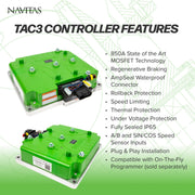 Navitas Yamaha G29/Drive 48V & 72V Models with JW Moric Controller TAC3 850A 19T AC Conversion Kit