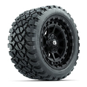 GTW® Barricade Black 14 in Wheels with 23X10-R14 Nomad Steel Belt Radial All-Terrain Tires – Full Set