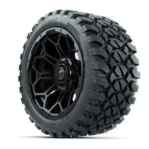 Set of (4) 14 in GTW Bravo Wheels with 23x10-14 GTW Nomad Al - 3/4 view