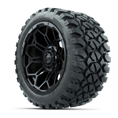 Set of (4) 14 in GTW Bravo Wheels with 23x10-14 GTW Nomad Al - 3/4 view